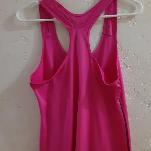 Retro 2000s Pink Workout Tank Top (Double Strap) - Picture 2 of 3